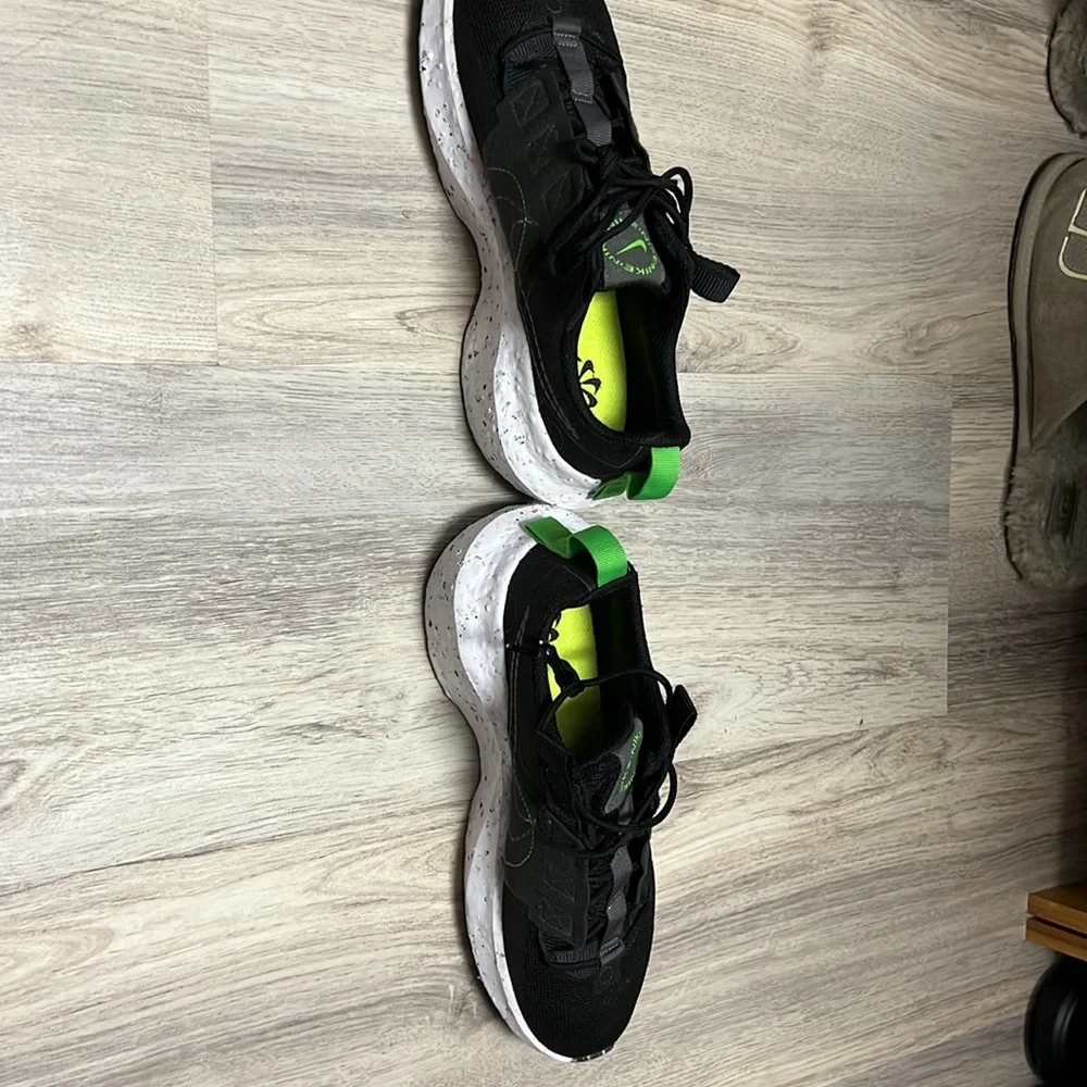 Nike Black and Neon Green Athletic Shoes
